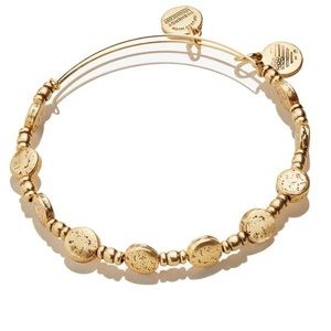 Alex & Ani coin metal beaded bracelet